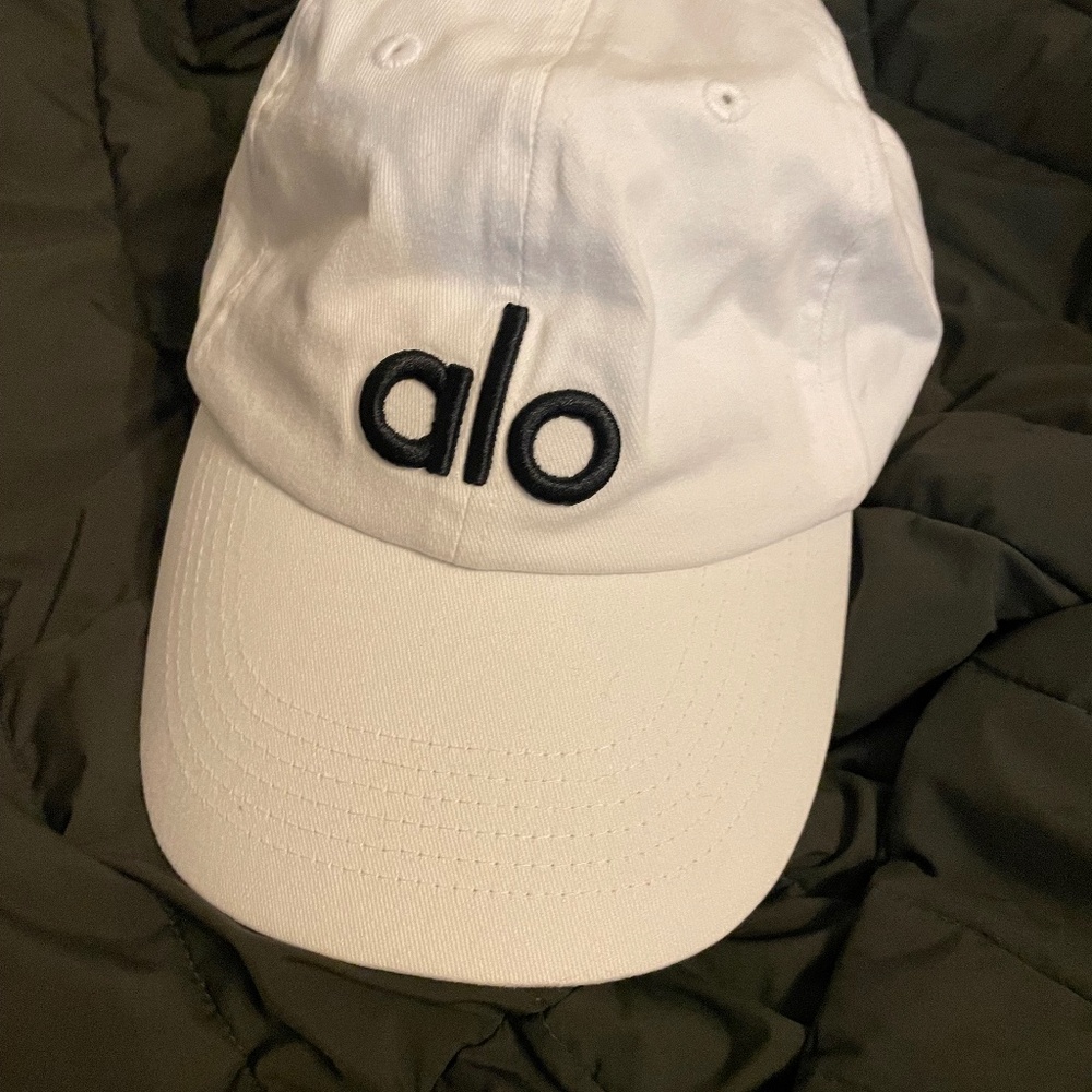 alo baseball hat white black